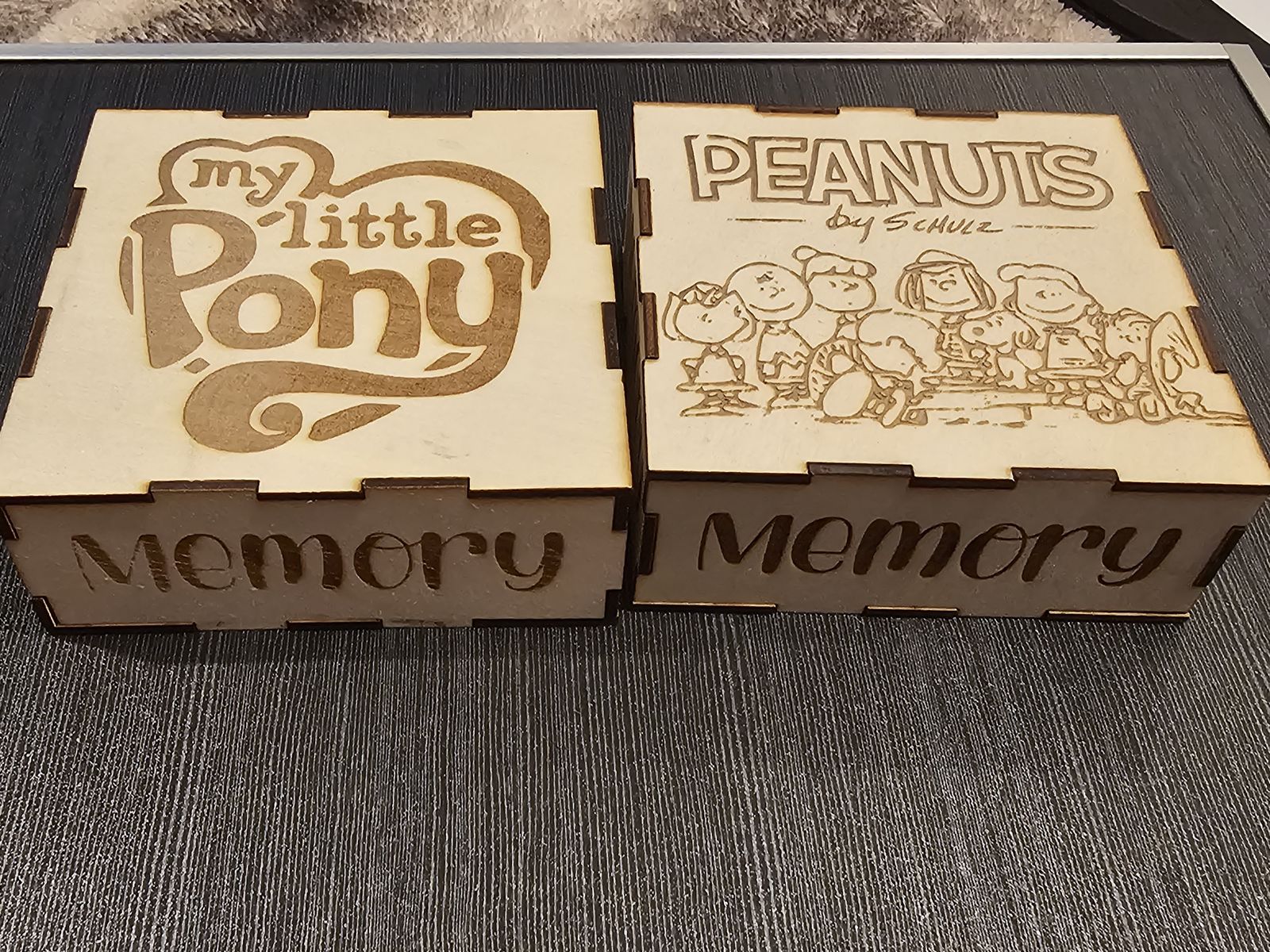 Custom Wooden Laser-Engraved Memory Matching Games 