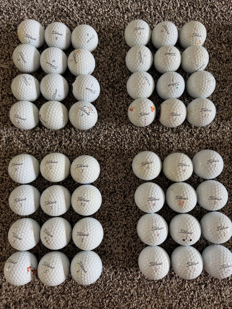 Titleist Pro V1, TaylorMade TP5, Callaway, Vice and More Used Golf Balls