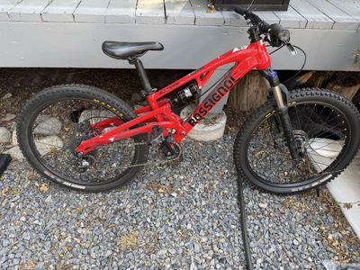 Rossignol All Track Trail 24 Full Suspension Youth Mountain Bike - Red