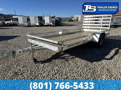 7x14 Bear Track BTU-W Aluminum Utility Trailer - 3.5K GVWR - Side Rails