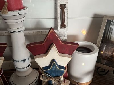 Patriotic wooden stars