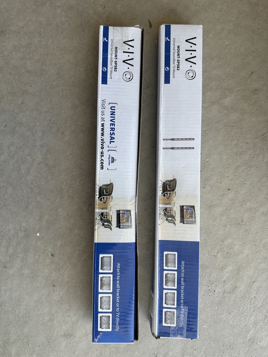 Vivo universal sound bar TV mount kits.
