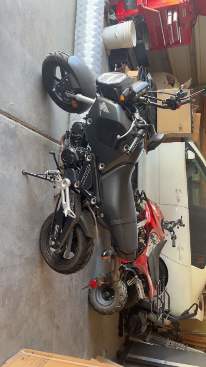 Honda Grom Street Motorcycle - Black, 1,966 Miles, Excellent Condition