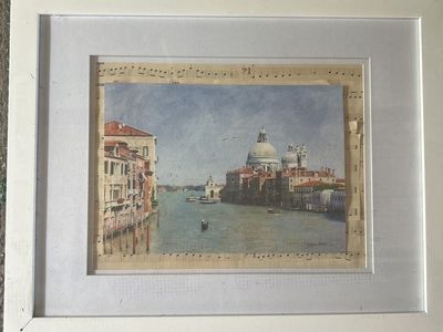 Original Watercolor Painting Santa Maria Della Sal