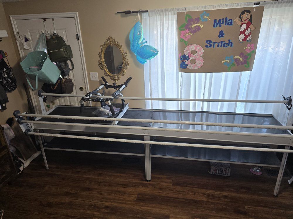 Husqvarna Viking Mega Quilter 10 ft Frame Grace Co Cruise Control Rolling Sewing Great Condition w/ Pattern Boards Ready 2 Load