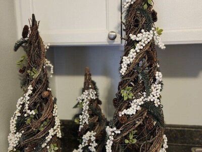 Hobby Lobby 3-Piece Faux Winter Greenery Set