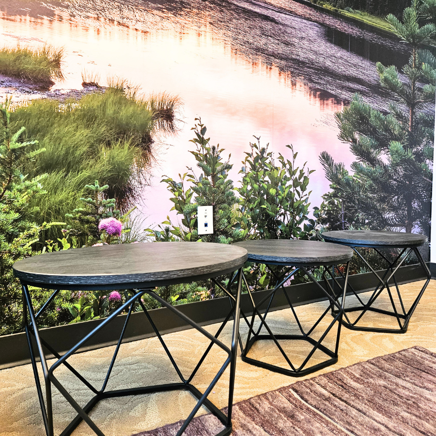 Modern Round Coffee / Side Table Set