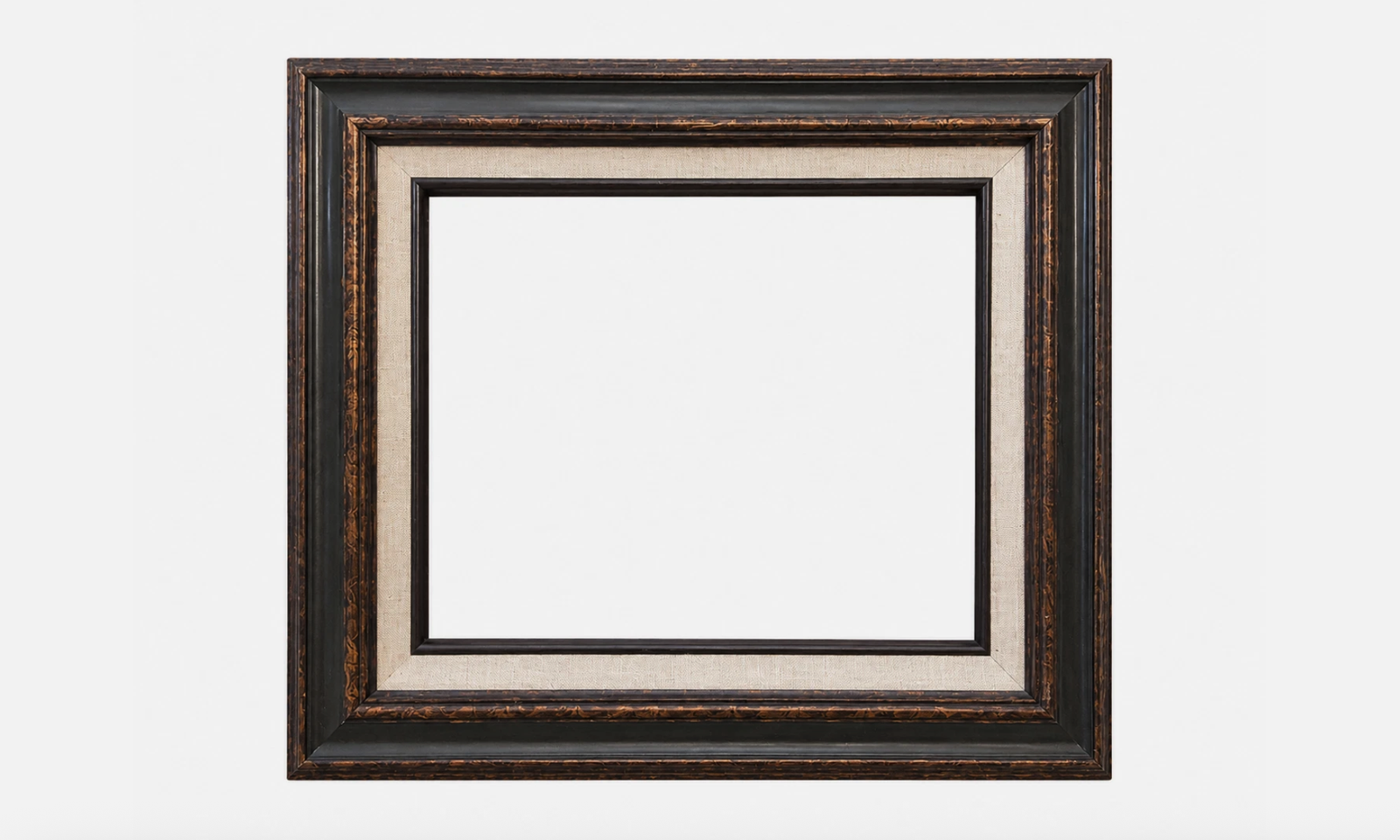 Rustic Distressed Wood Picture Frame Fits 11x14 Print Dark Brown Vintage Style