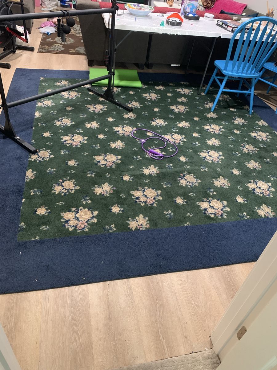 10x10 Floral Area Rug – $70