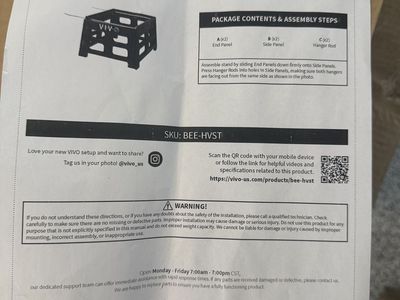 Vivo Black Plastic Beehive Stand