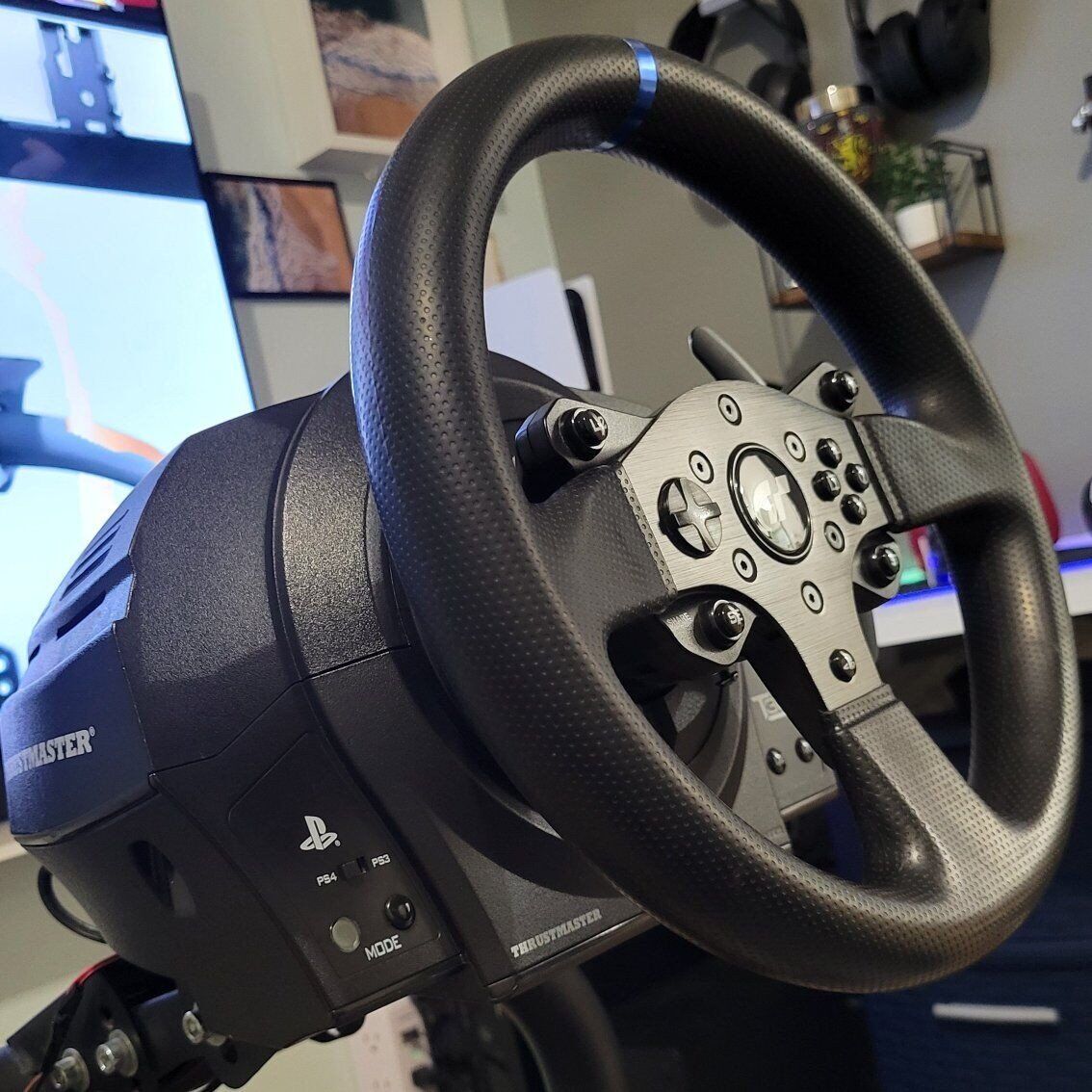 Thrustmaster racing sim wheel T300 RS w/upgrades