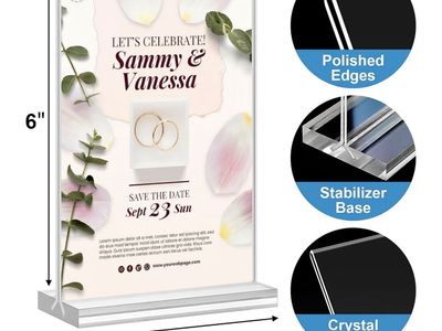 19 clear standalone picture frames 4 x 6 size