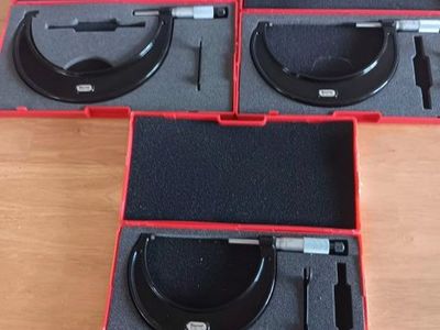 Starrett 436.1 3"-6" 3 piece set Outside Micrometers