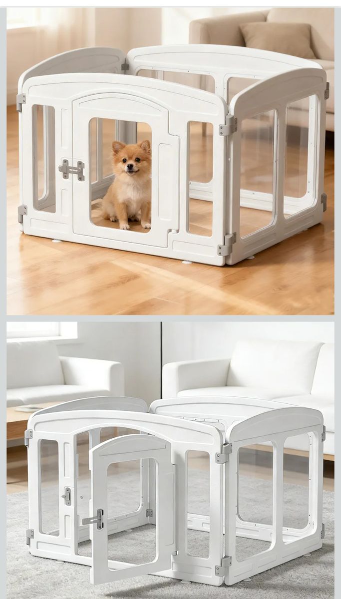 NEW Acrylic Pet Playpen 35.5x35.5x24"