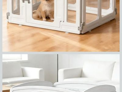 NEW Acrylic Pet Playpen 35.5x35.5x24"