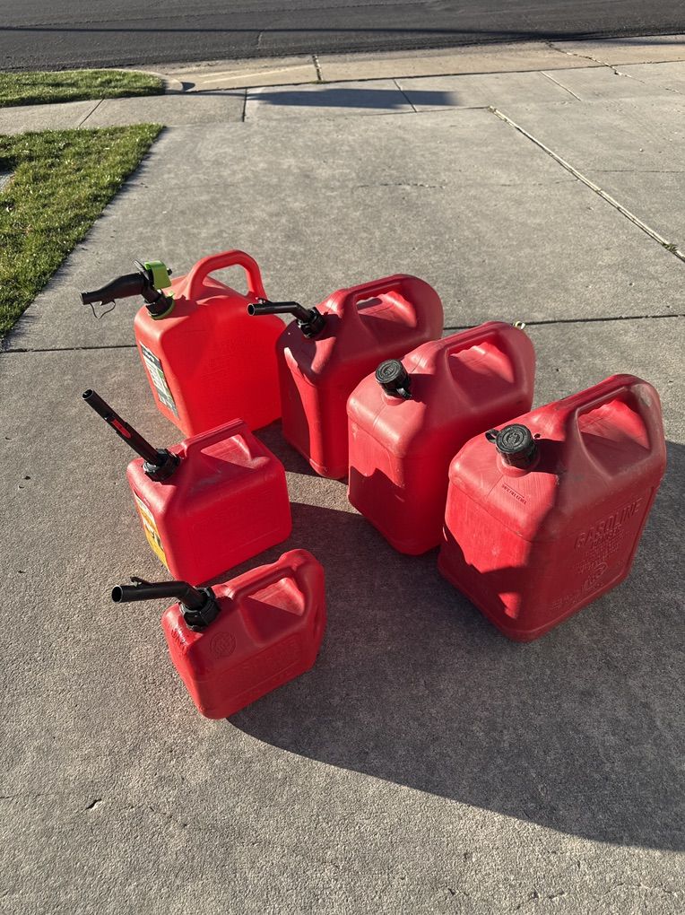 Gas Cans $5.00 to $16.00
