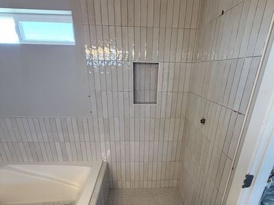 Bedrosians Celine Priceline Porcelain Tile - 37.5 sq ft, White/Off-White, Handmade Look