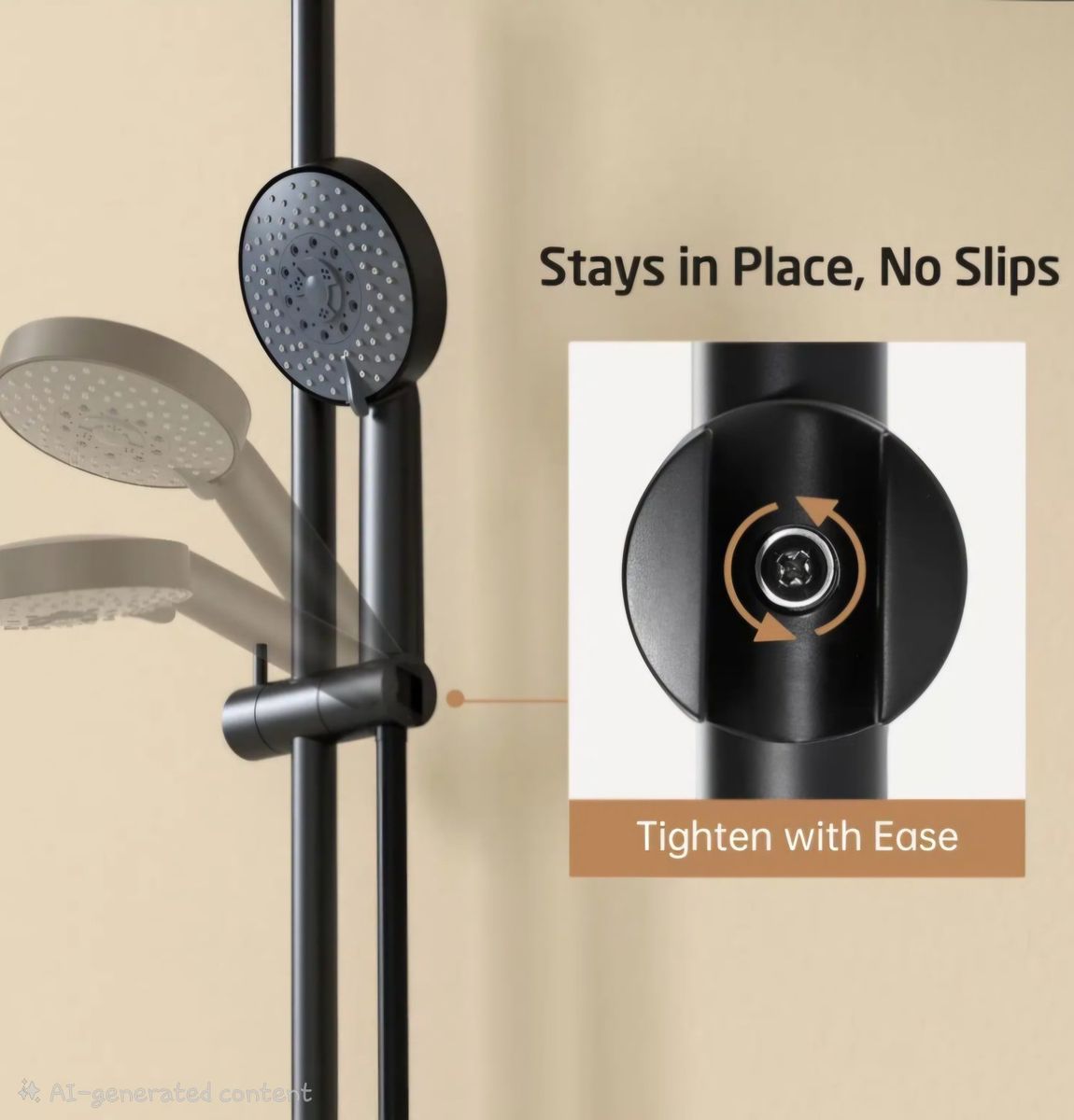 Slide Bar for Handheld Shower