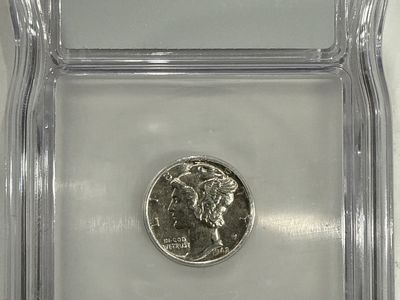 1942 ICG Certified Mercury Dime - 10 Cent Silver Coin - Collectible Graded US Currency