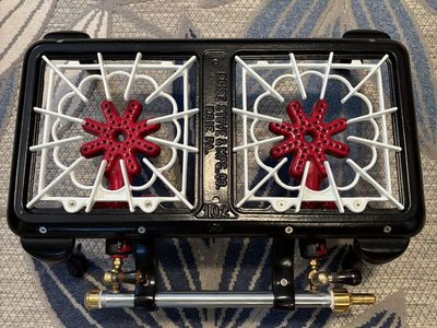 Restored 1948 Eriez Vintage trailer / Cabin stove