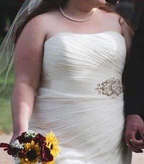 Beautiful Plus-Size Wedding Dress/Aline Slip For Sale! - $200.00 OBO