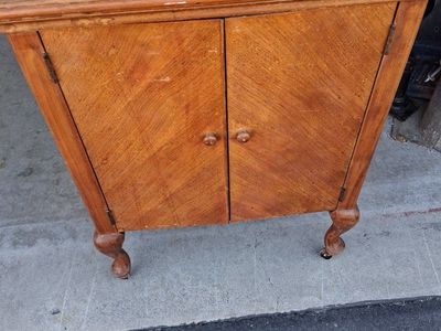 Beautiful Antique Singer A2-45420 Sewing Machine & Org Cabinet!