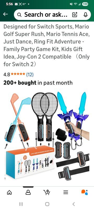 New in Box! Nargo Nintendo Switch Accessories 12