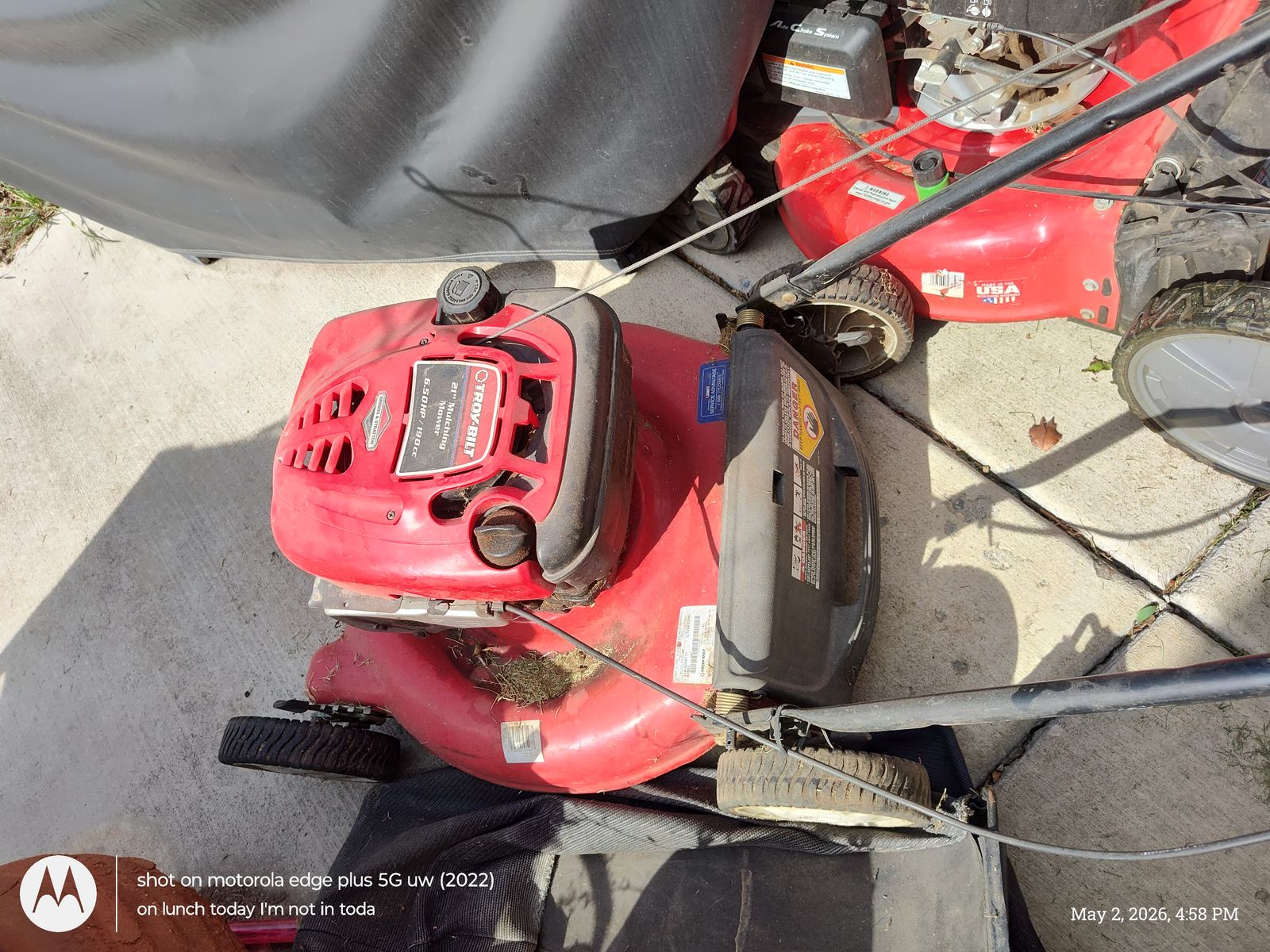 Troy-Bilt push lawn mower