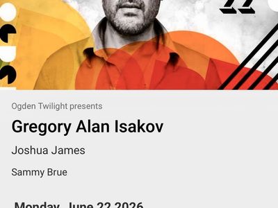 2 VIP tickets $200/ticket to Gregory Alan Isakov