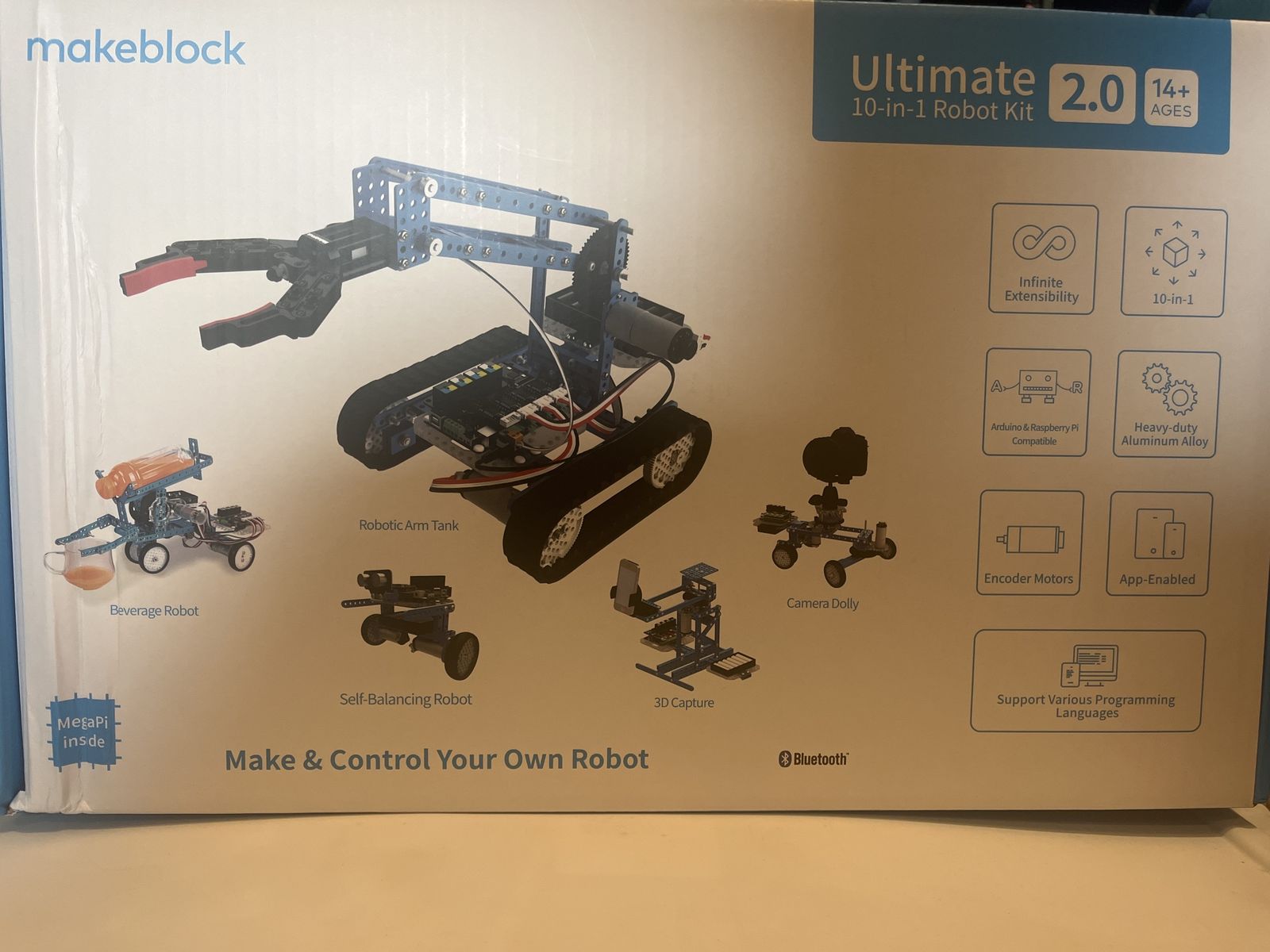 Makeblock Ultimate 2.0 10-in-1 Robot Kit - Arduino/Raspberry Pi Compatible, App-Enabled