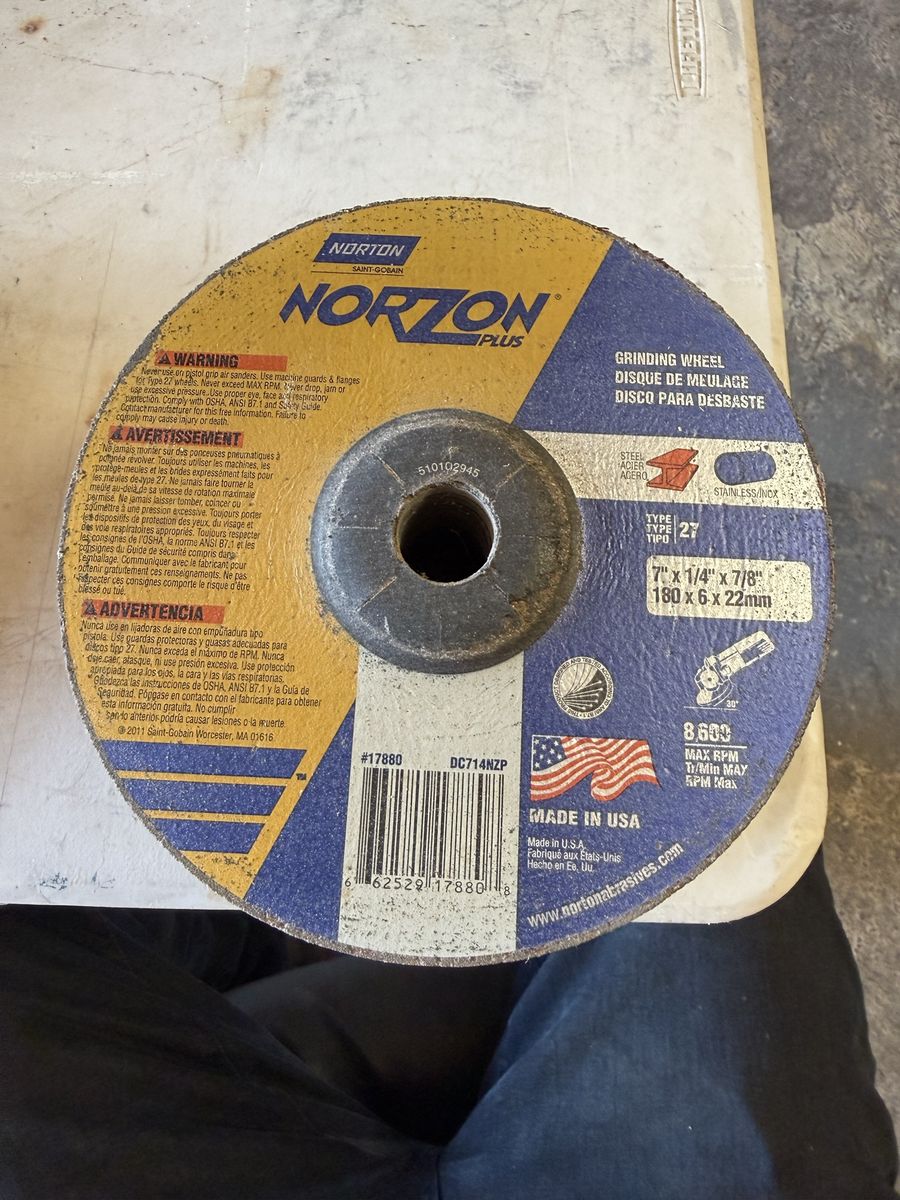 Norton Depressed Center Grinding Wheel
