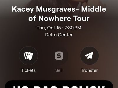 Kacey Musgraves - Middle of Nowhere Tour Tickets - Delta Center Sec 108 Row 3