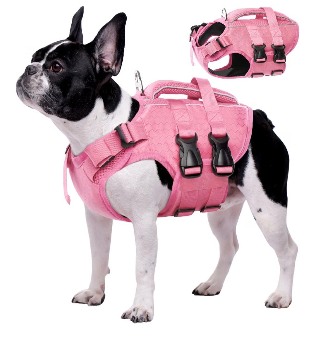 Kuoser Dog Life Jacket, High Flotation Dog Life Vest for Swimming Boating
