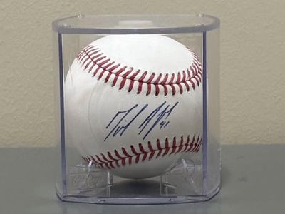 Autographed Baseball by Miguel Andujar