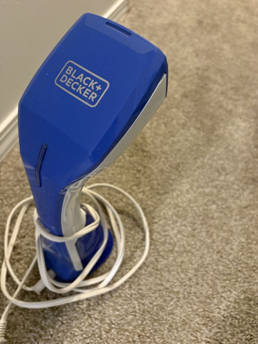 Black + Decker Handheld Garment Steamer Blue and White
