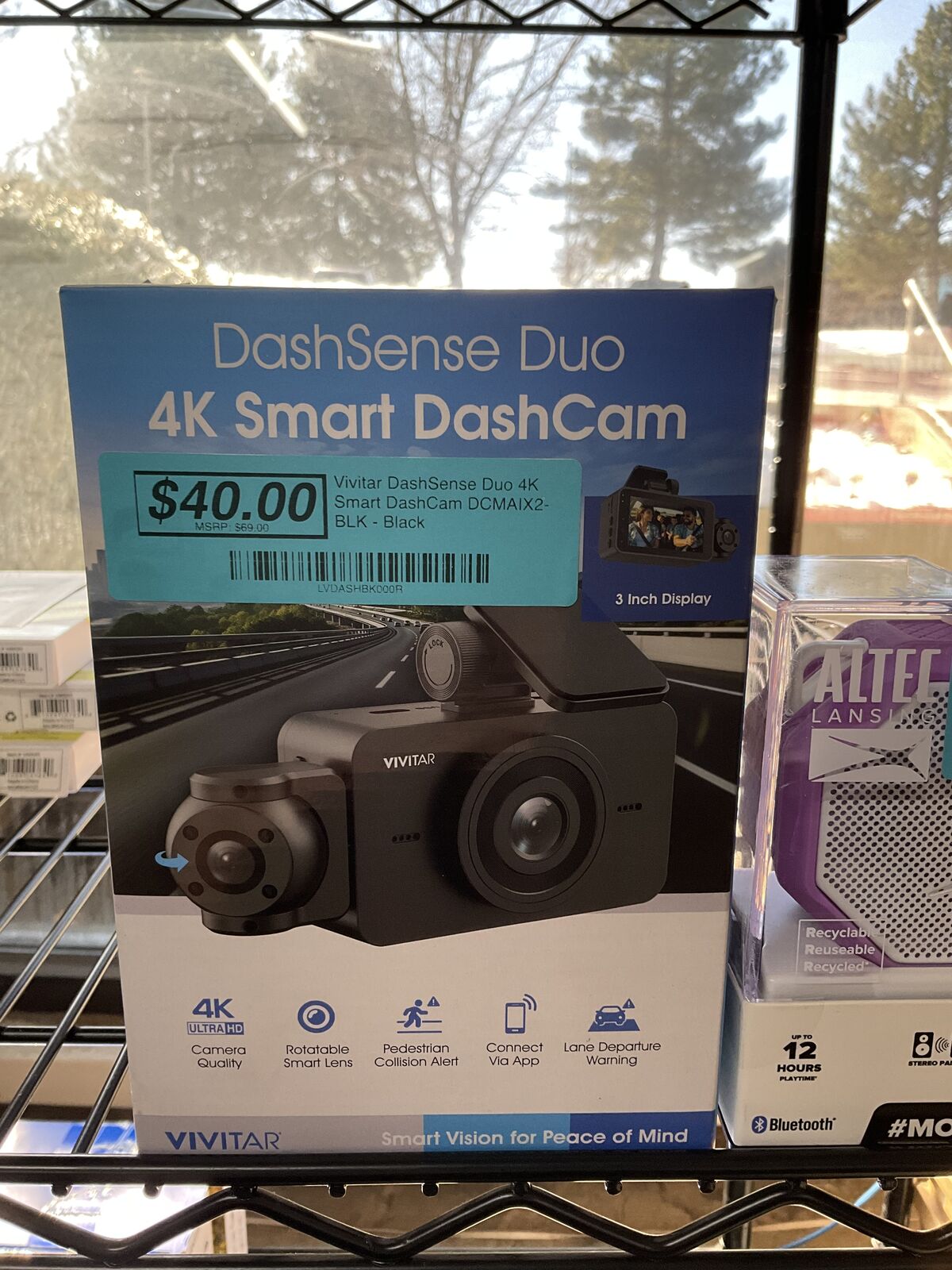 Vivitar DashSense Duo 4K Smart Dashcam