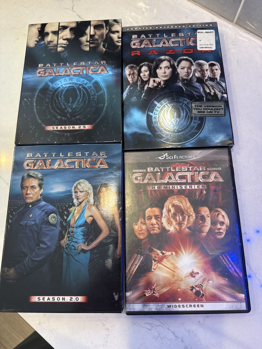 Battlestar Galactica DVD Lot: Seasons 2.0, 2.5, Razor Unrated, and The Miniseries Widescreen