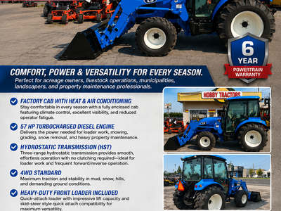 LS MT357HC CAB TRACTOR & LOADER