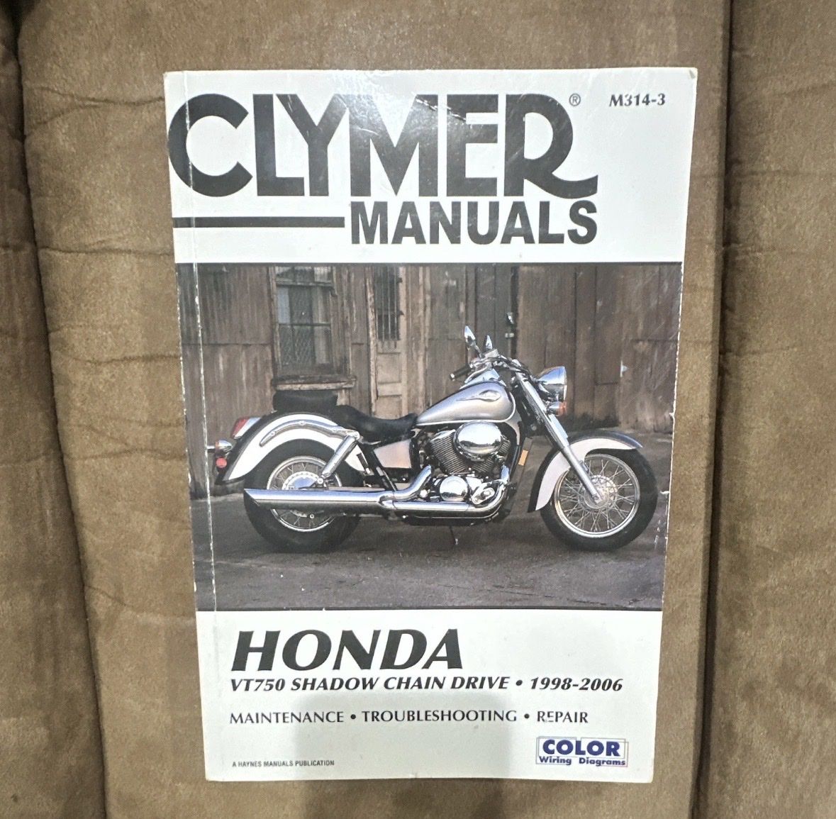 Clymer Honda VT750 Shadow Chain Drive Manual 1998-2006 Maintenance & Repair M314-3