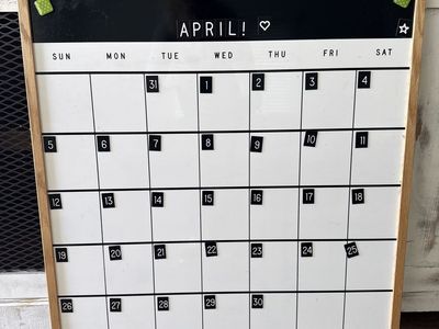 Magnetic calendar