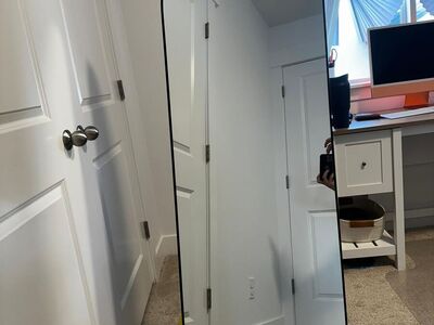 64"x21" Arched Full-Length Mirror – Black – Like New