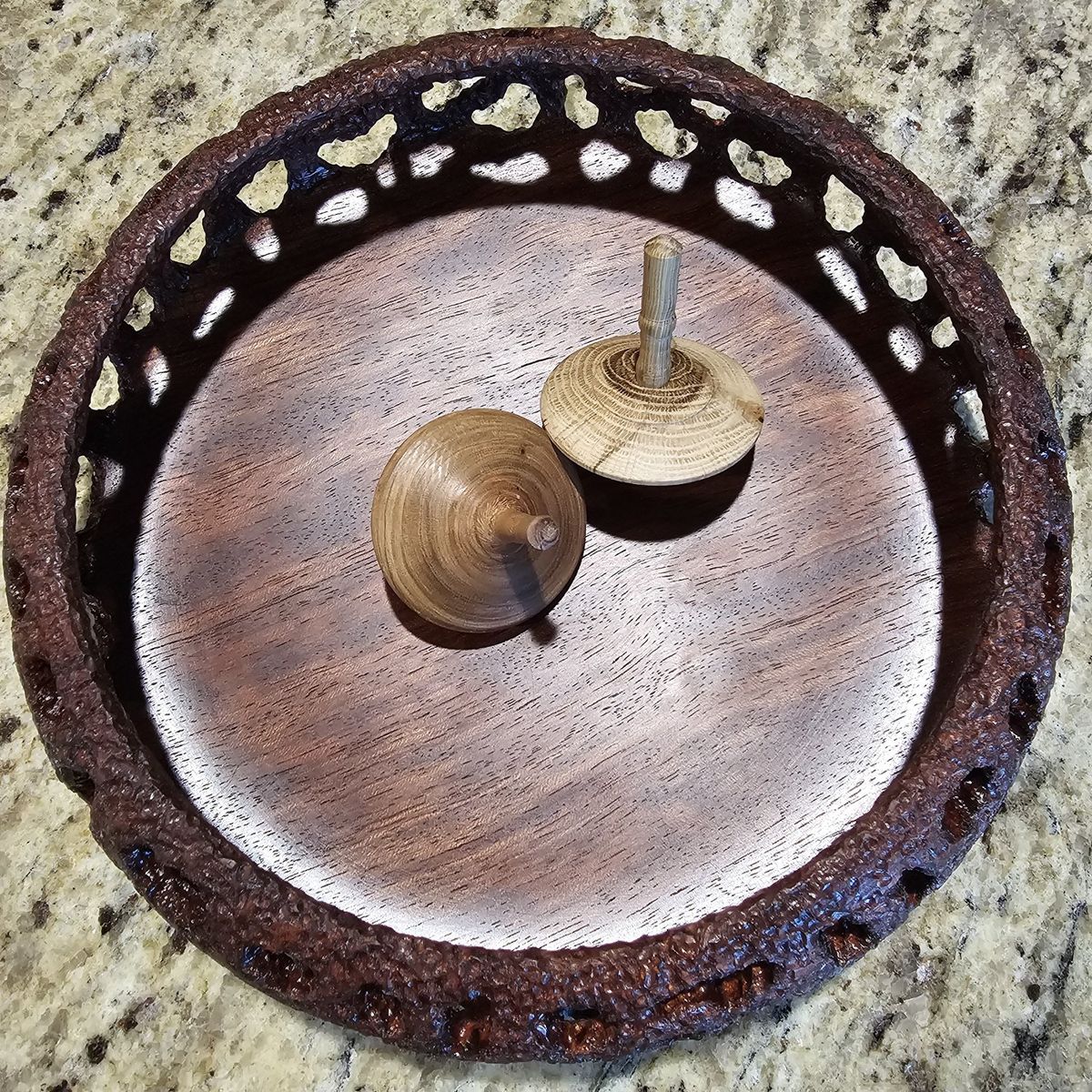 Wood-turned Tops