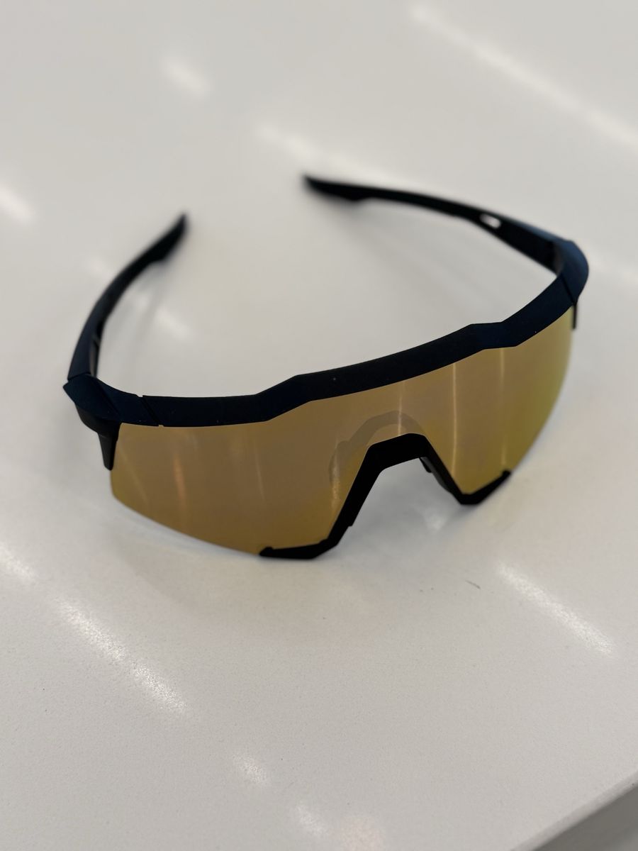 100% SpeedCraft 24k Gold Mirrored Sunglasses