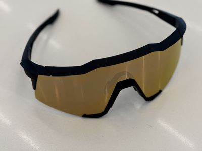100% SpeedCraft 24k Gold Mirrored Sunglasses