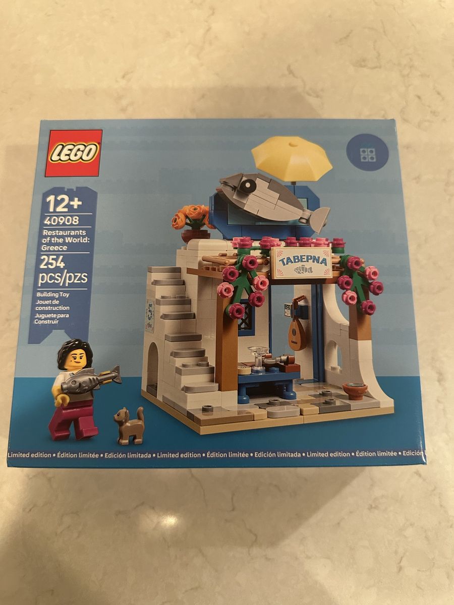 LEGO 40908 Restaurants of the World Greece 254 pcs Building Toy Set New