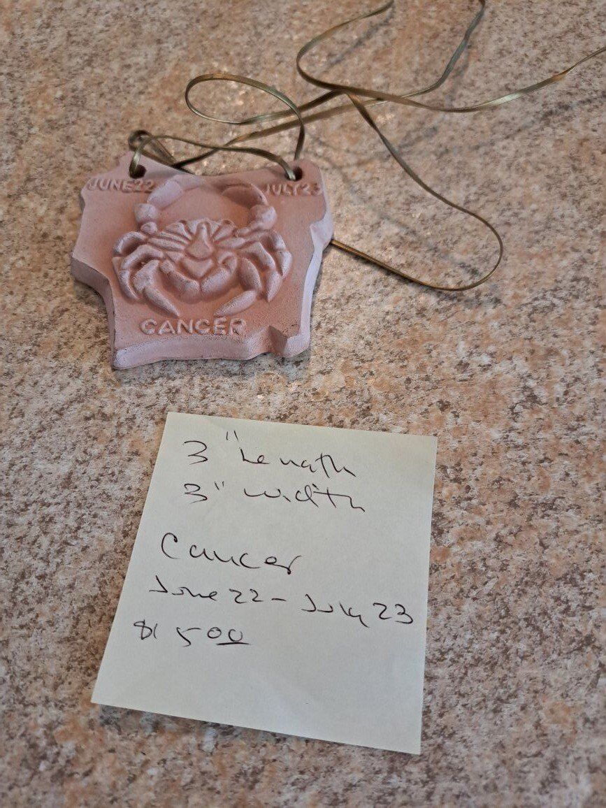 Clay zodiac wall hangings