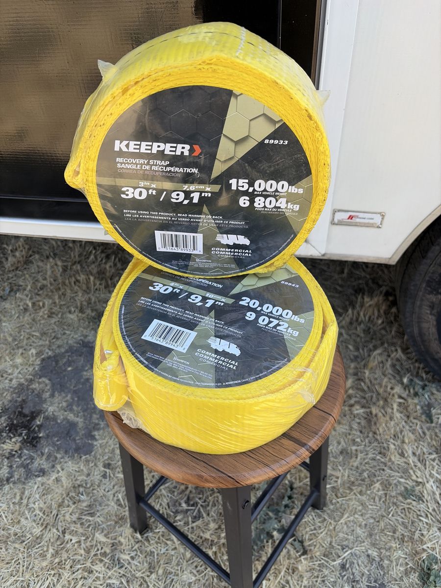 KEEPER Recovery Straps - New, still in original packaging