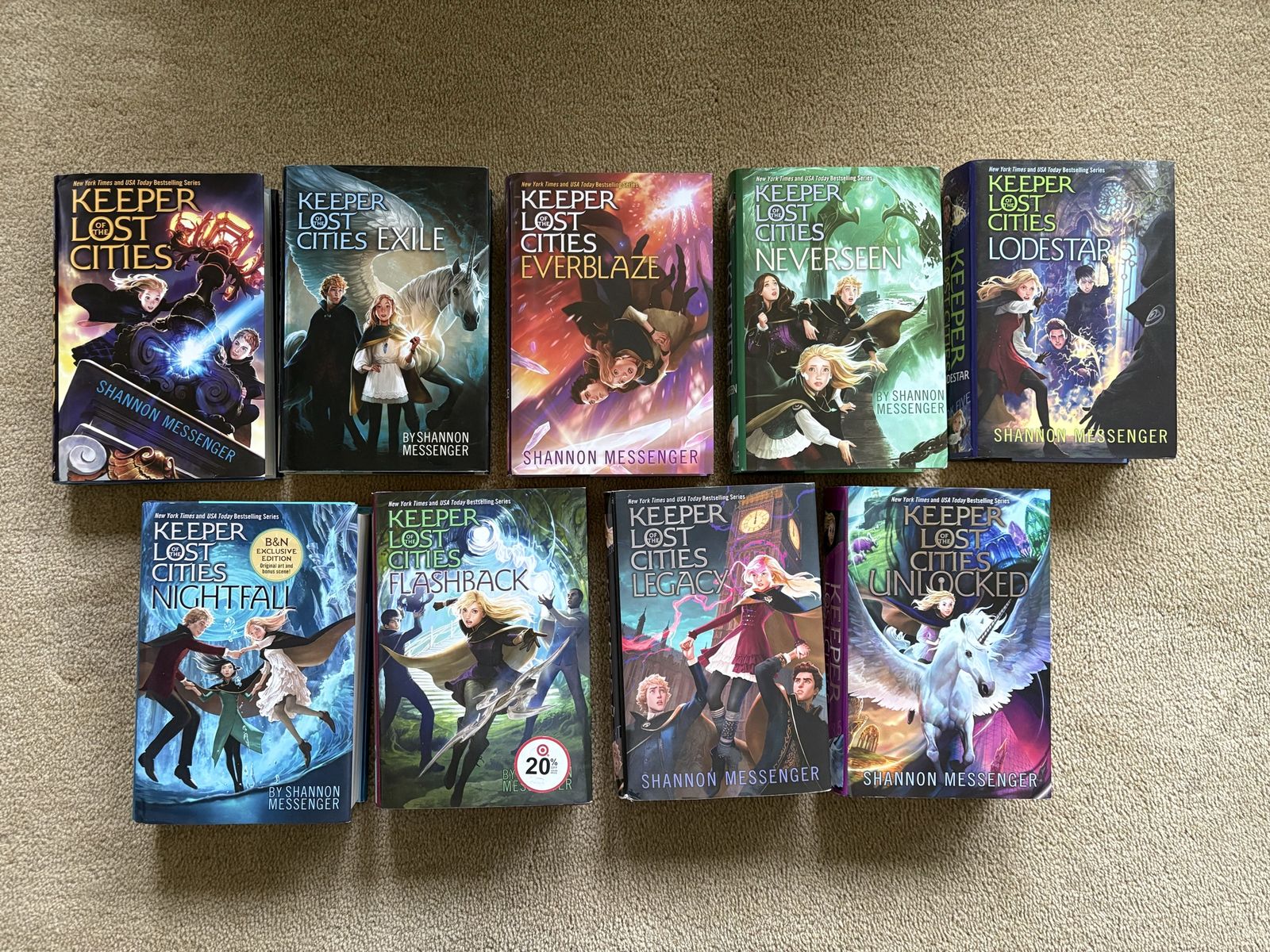 9 Keeper of the Lost Cities Books, by Shannon Messenger