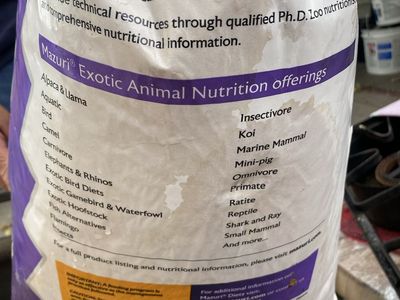 Mazuri Exotic Animal Nutrition Feed Bag