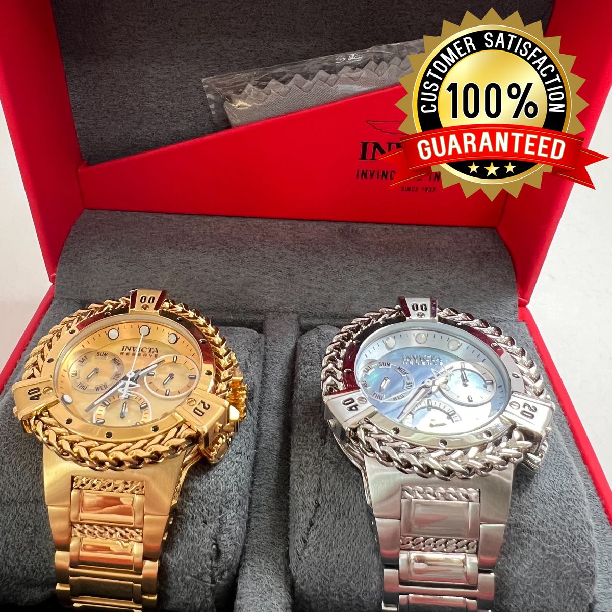 Invicta Reserve Herc Women's Watch 43mm, Mother-of-Pearl Oyster Dial, Stainless